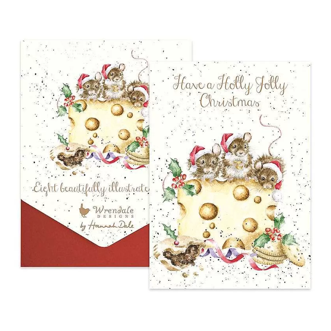 Sale Wrendale Designs Holly Jolly Christmas' Mouse Card Pack