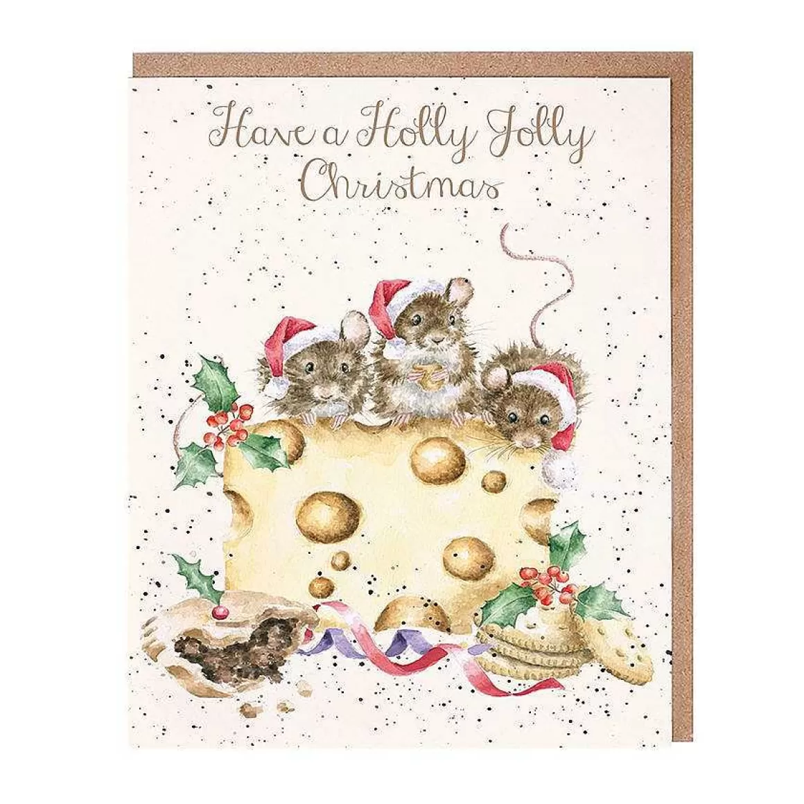 Sale Wrendale Designs Holly Jolly Christmas' Mouse Card Pack