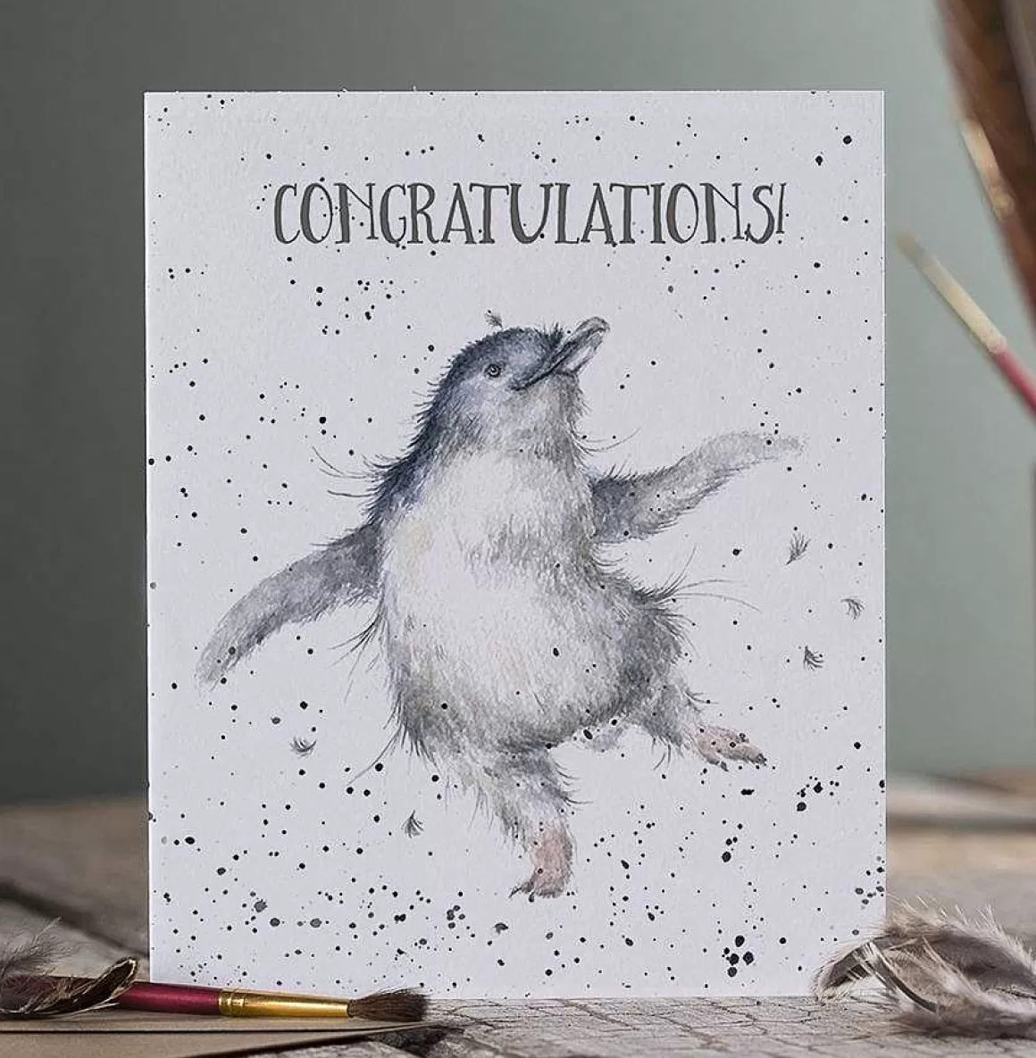 Shop Wrendale Designs Hoooray!' Penguin Congratulations Card