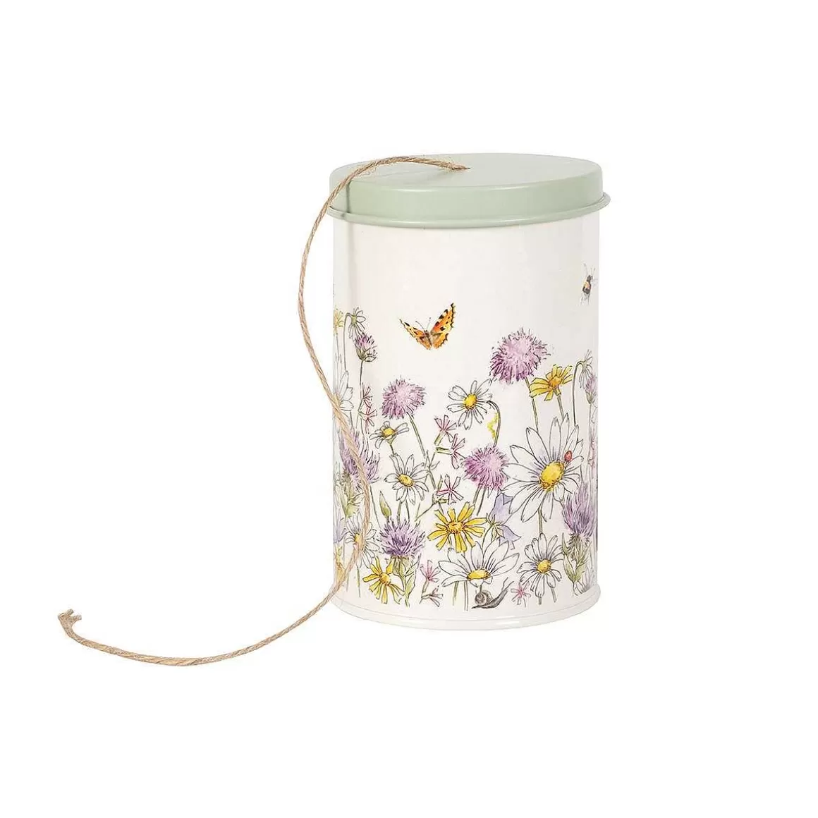 New Wrendale Designs Just Bee-Cause' Bee Garden String Tin