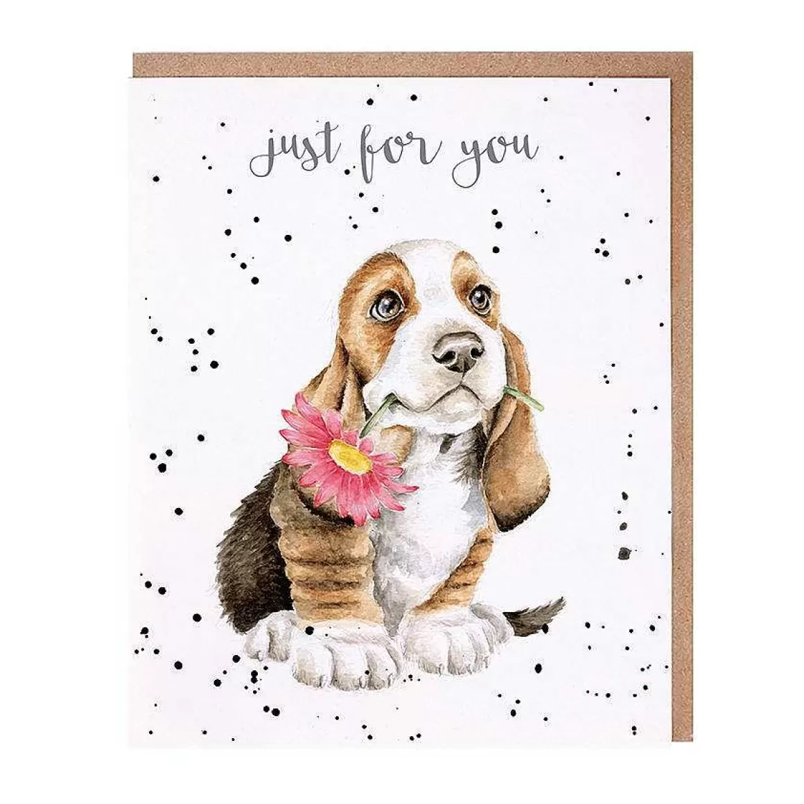 Discount Wrendale Designs Just For You...' Basset Hound Card