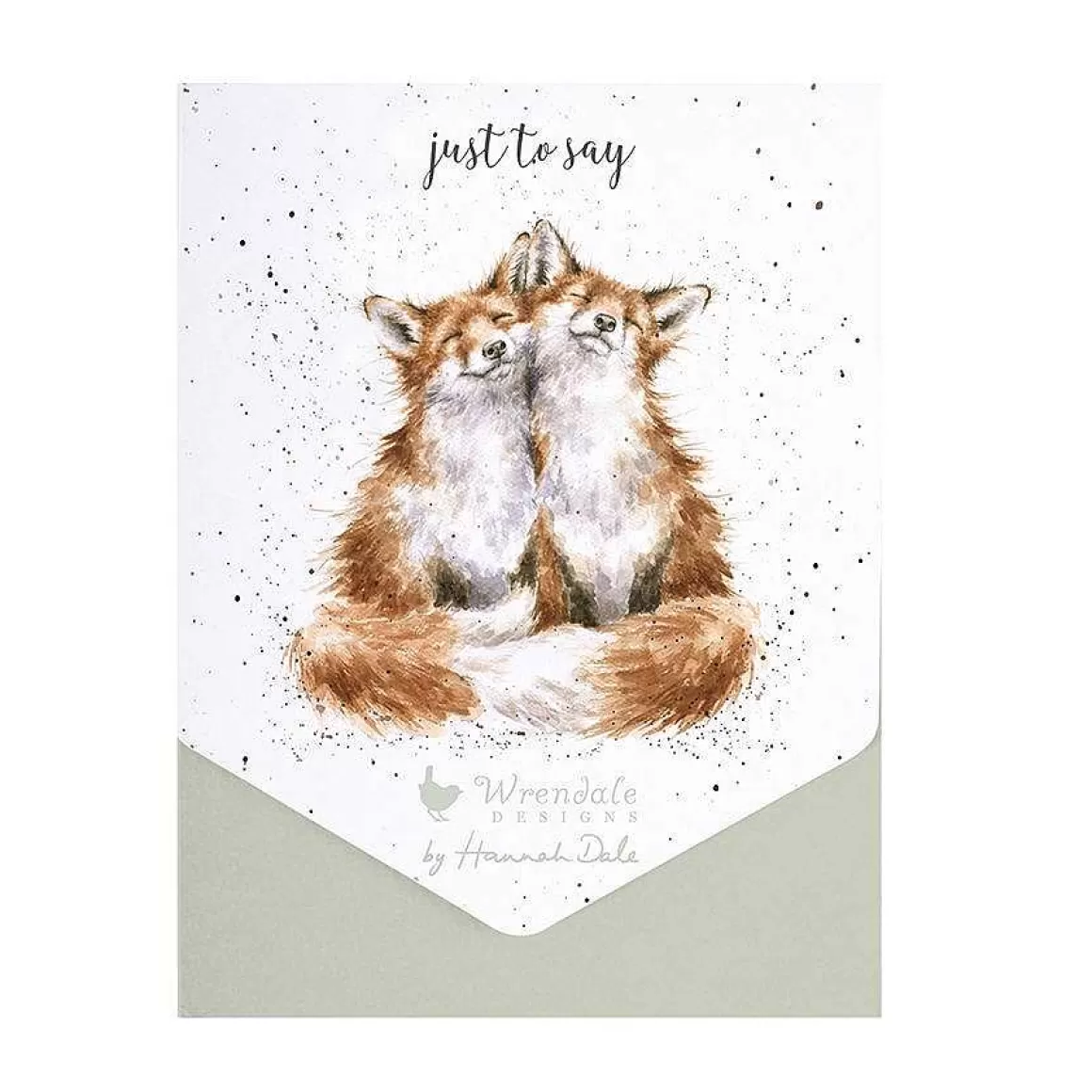 Store Wrendale Designs Just To Say' Fox Notelet Set