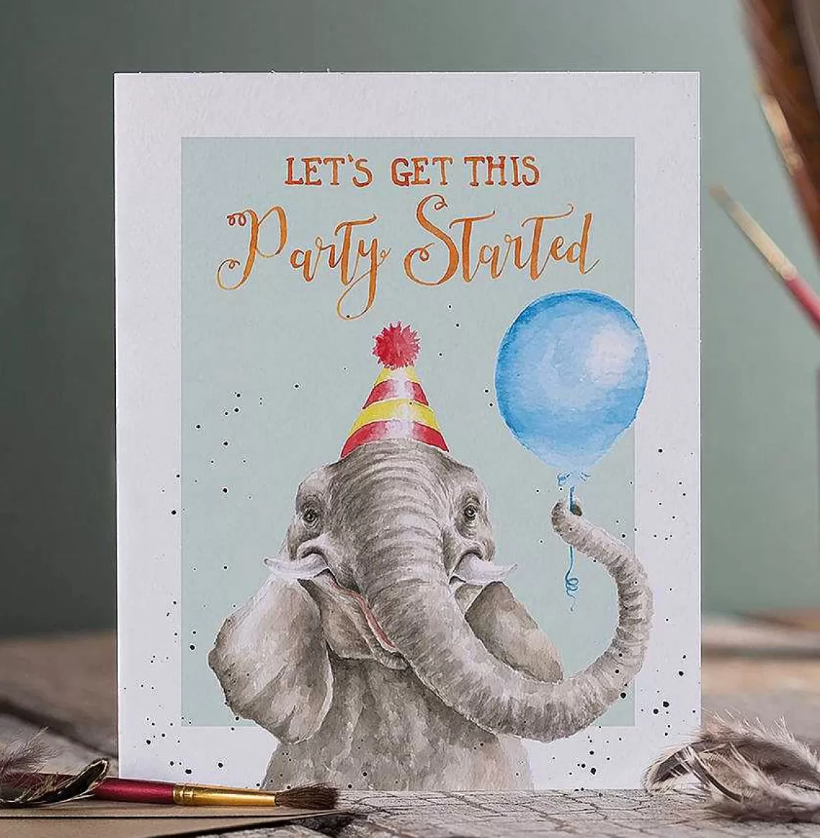 Online Wrendale Designs Let'S Get This Party Started' Elephant Birthday Card