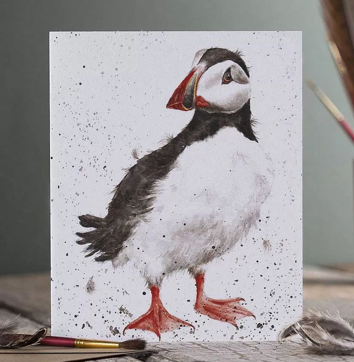 Sale Wrendale Designs Little Clown' Puffin Card