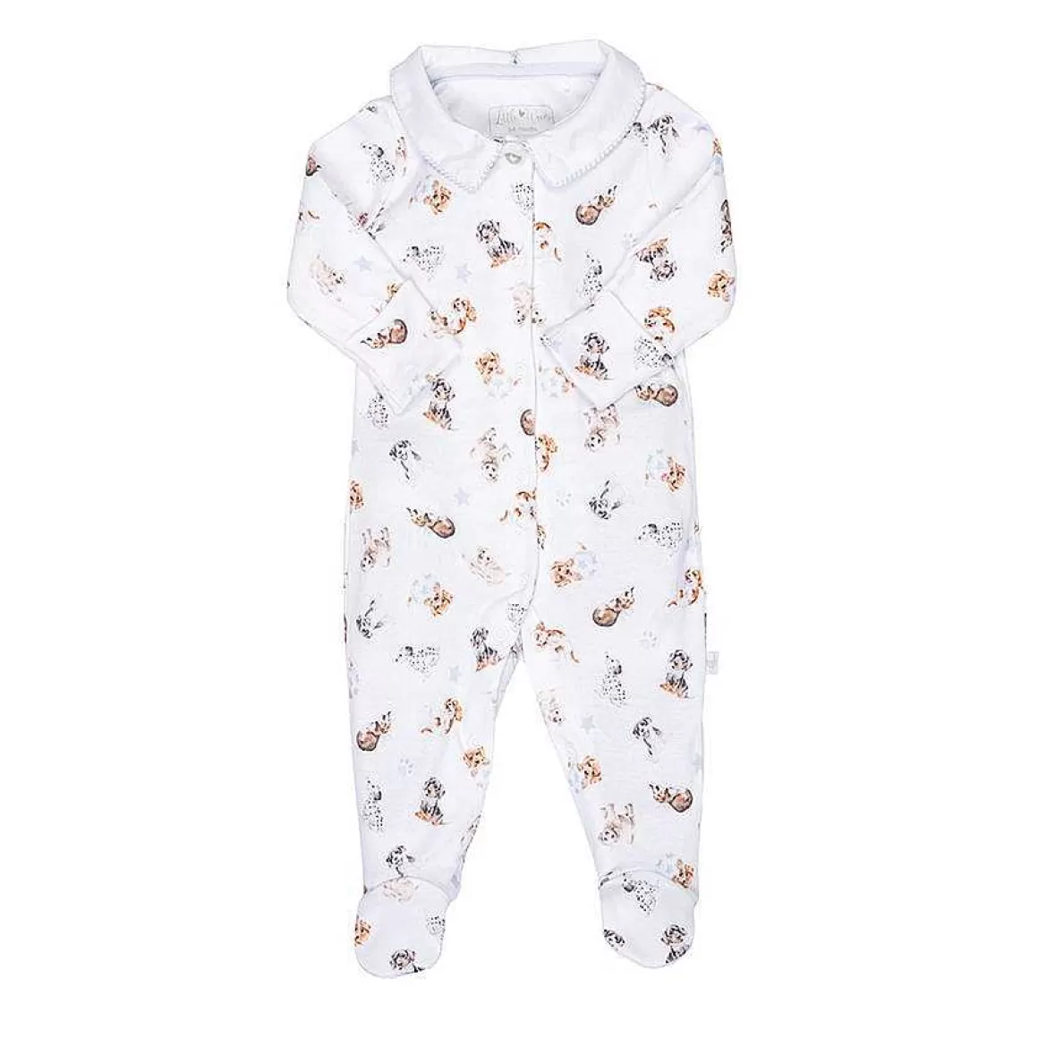 Outlet Wrendale Designs Little Paws' Dog Patterned Sleepsuit