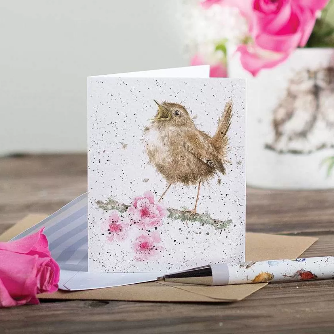 Online Wrendale Designs Little Tweets' Wren Enclosure Card