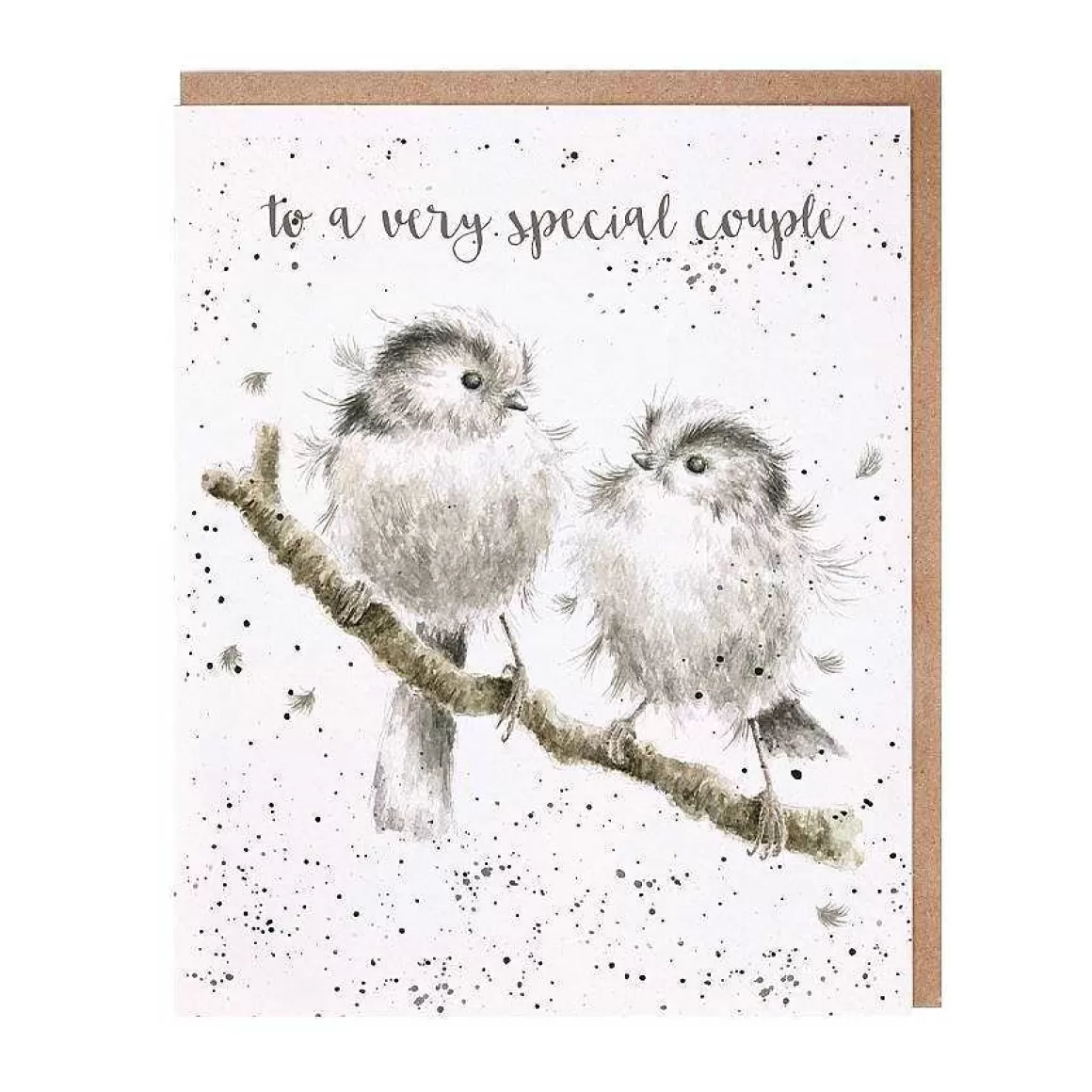 New Wrendale Designs Lovebirds' Long Tailed Tit Anniversary Card