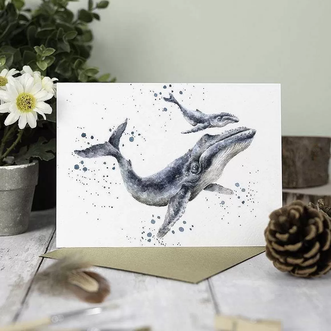 Best Wrendale Designs Marine Blue' Whale Card