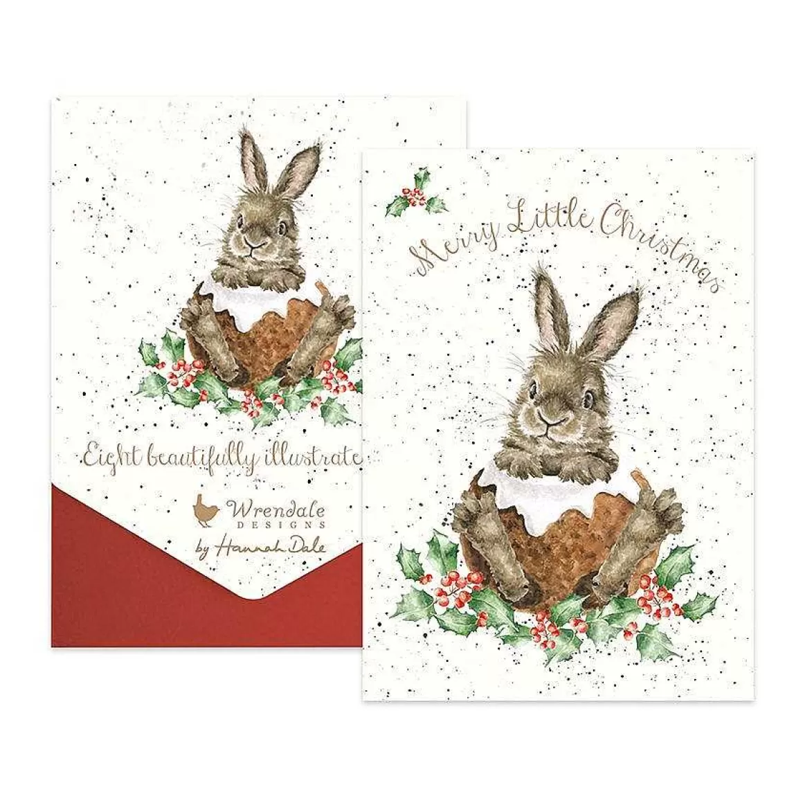 Flash Sale Wrendale Designs Merry Little Christmas Pudding' Rabbit Card Pack