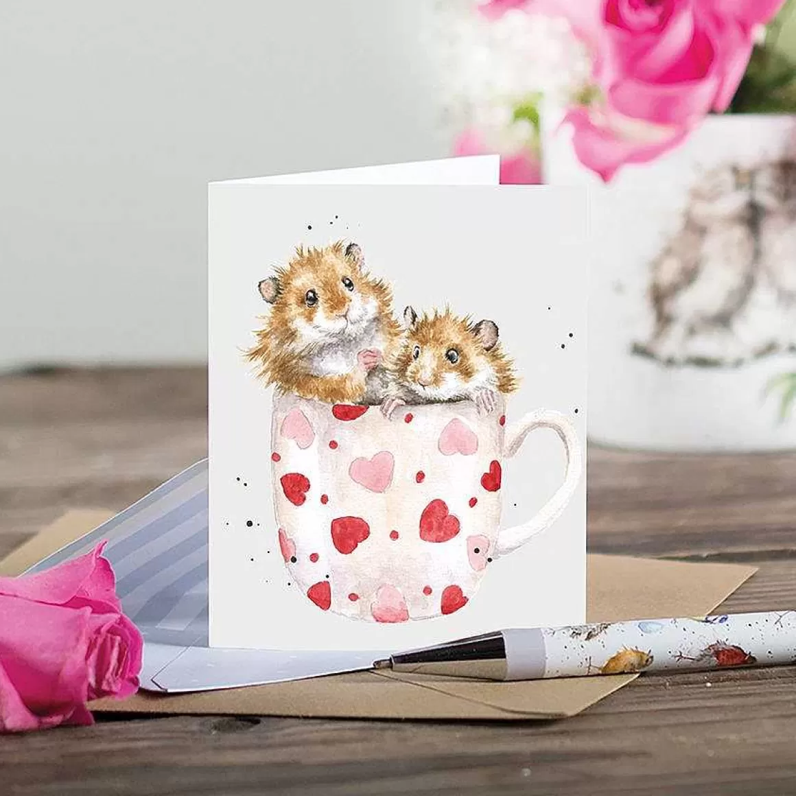 Hot Wrendale Designs Mug Full Of Love' Hamster Enclosure Card