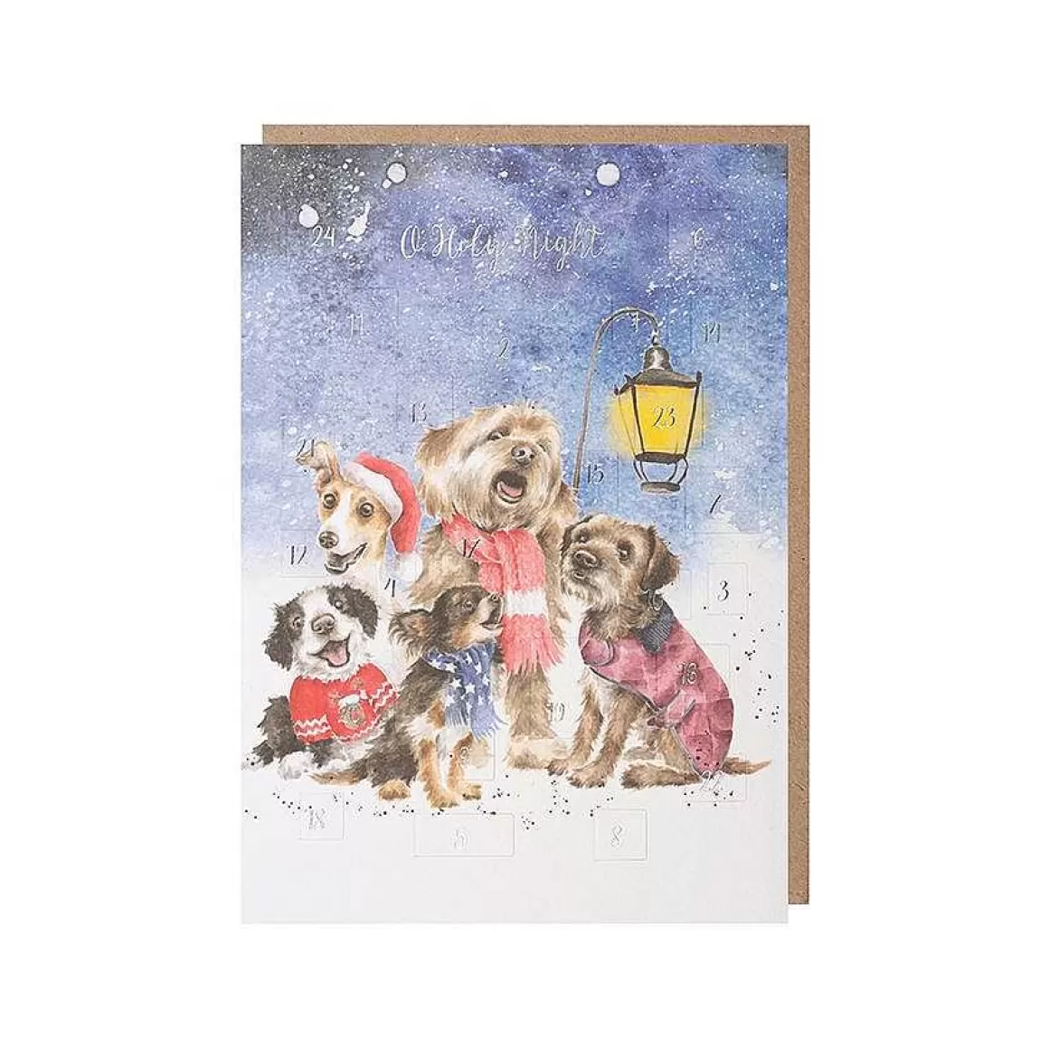 Discount Wrendale Designs O Holy Night' Dog Advent Calendar Card