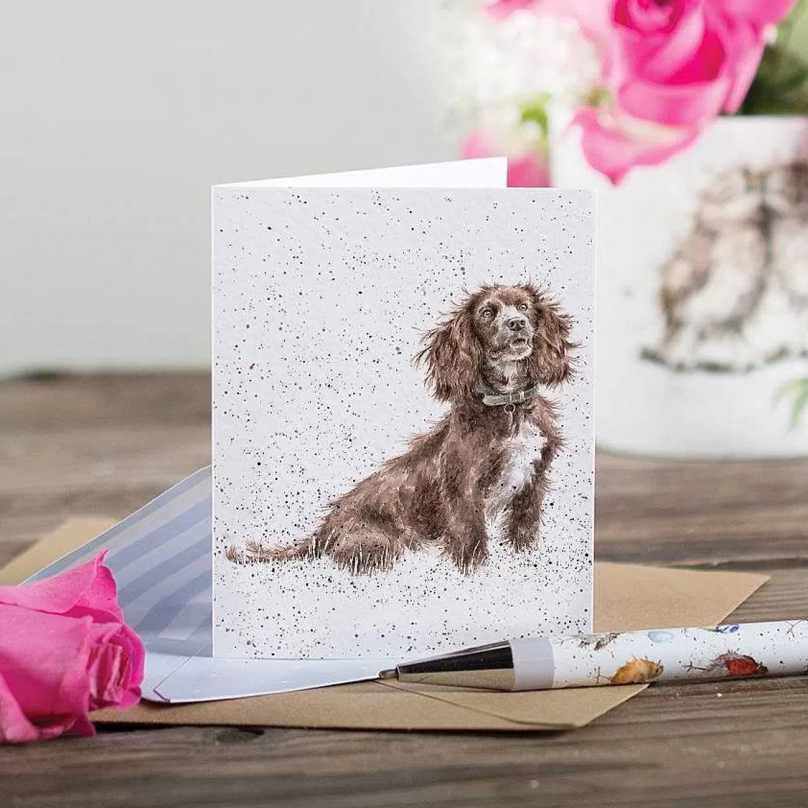 Flash Sale Wrendale Designs Obedience' Spaniel Enclosure Card