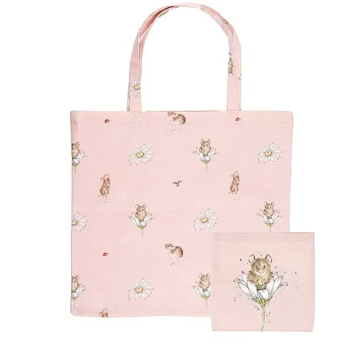 Best Sale Wrendale Designs Oops A Daisy' Mouse Foldable Shopper Bag