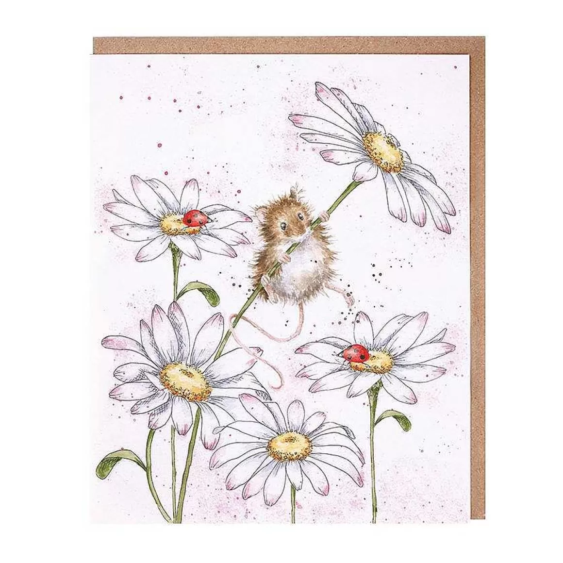 Hot Wrendale Designs Oops A Daisy' Mouse Notecard Set