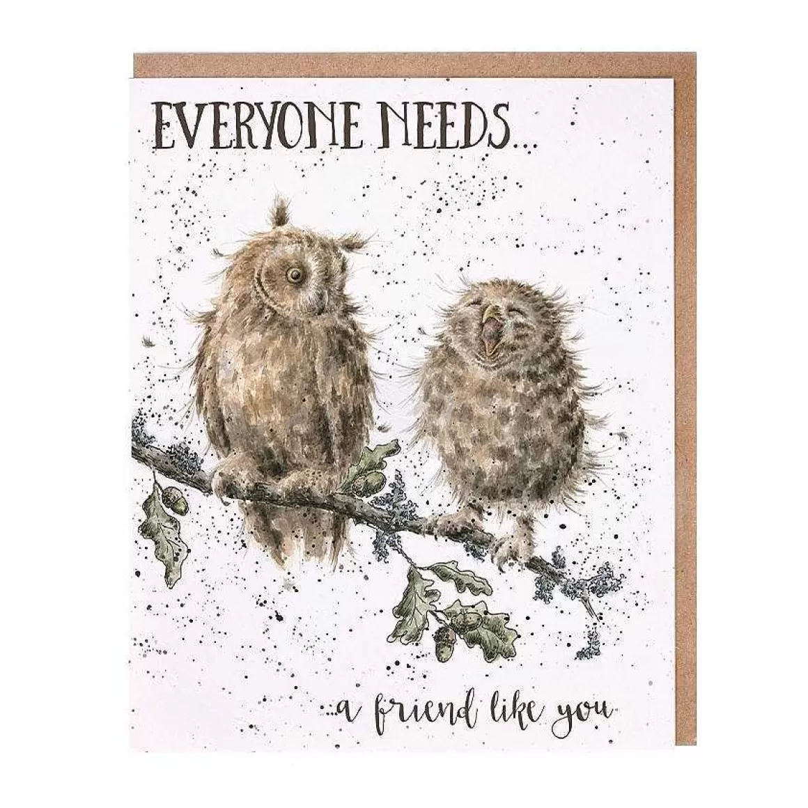 Discount Wrendale Designs Owl Friends' Owl Friendship Card