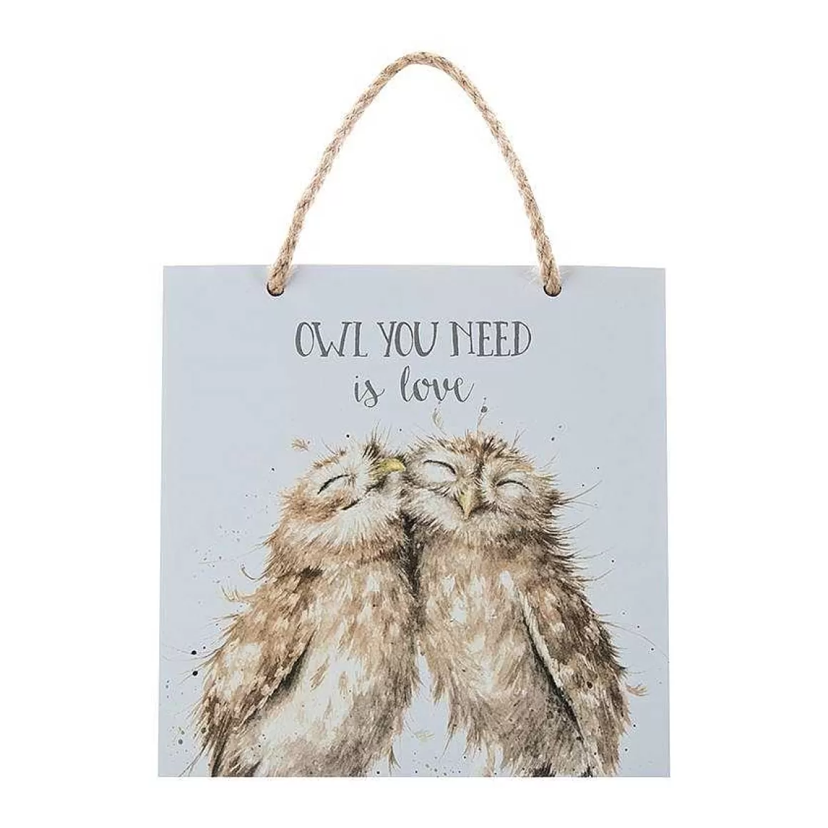 Clearance Wrendale Designs Owl You Need Is Love' Owl Wooden Plaque