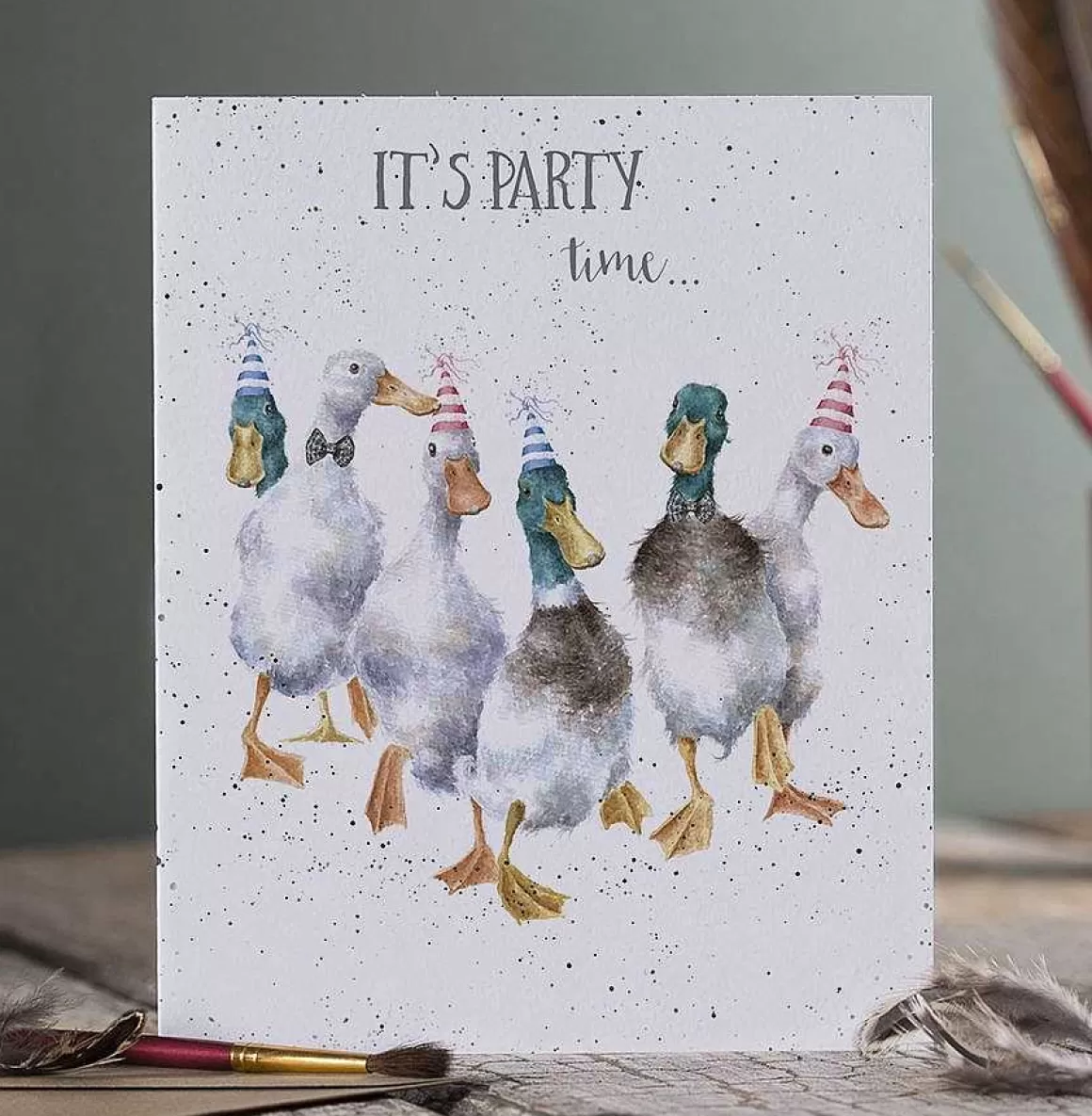 Fashion Wrendale Designs Party Time' Duck Birthday Card