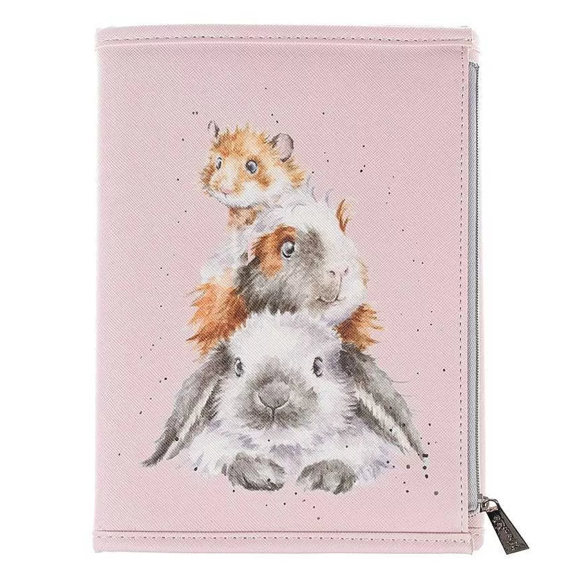 Online Wrendale Designs Piggy In The Middle' Guinea Pig & Rabbit Notebook Wallet