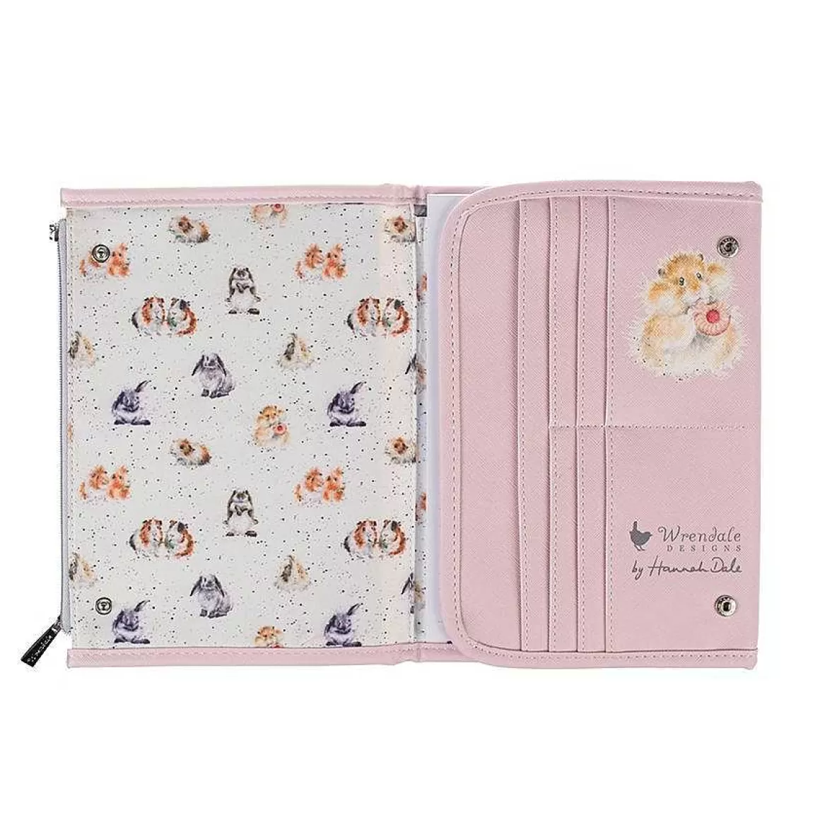 Online Wrendale Designs Piggy In The Middle' Guinea Pig & Rabbit Notebook Wallet