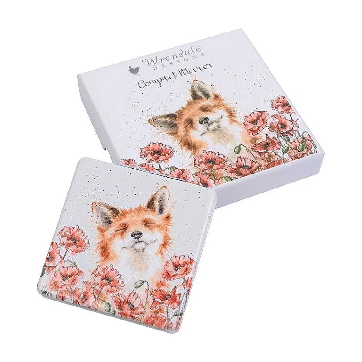 Cheap Wrendale Designs Poppy Fields' Fox Compact Mirror