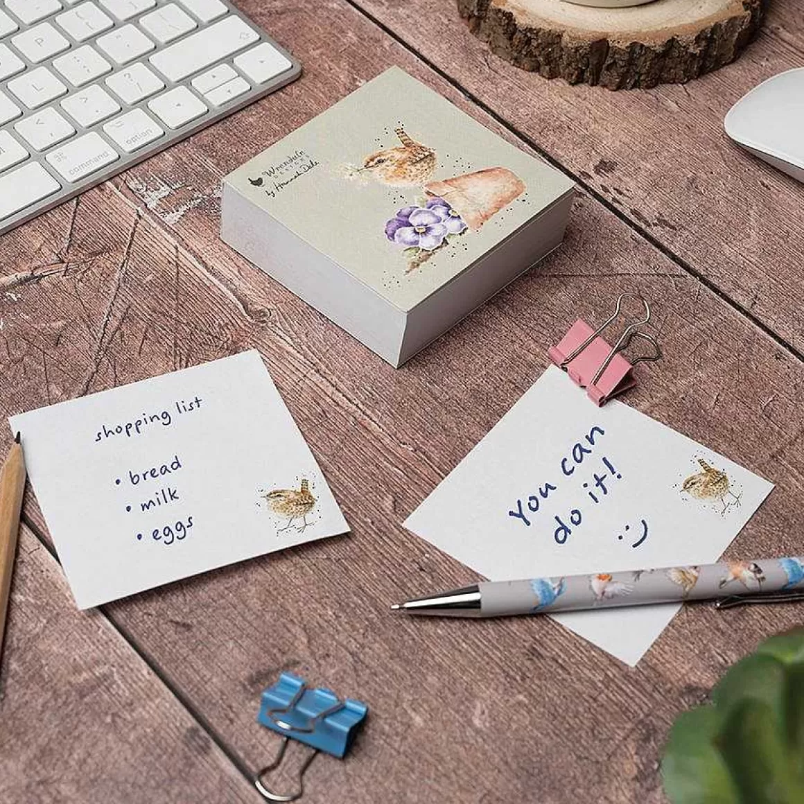 New Wrendale Designs Pottering About' Wren Sticky Notes