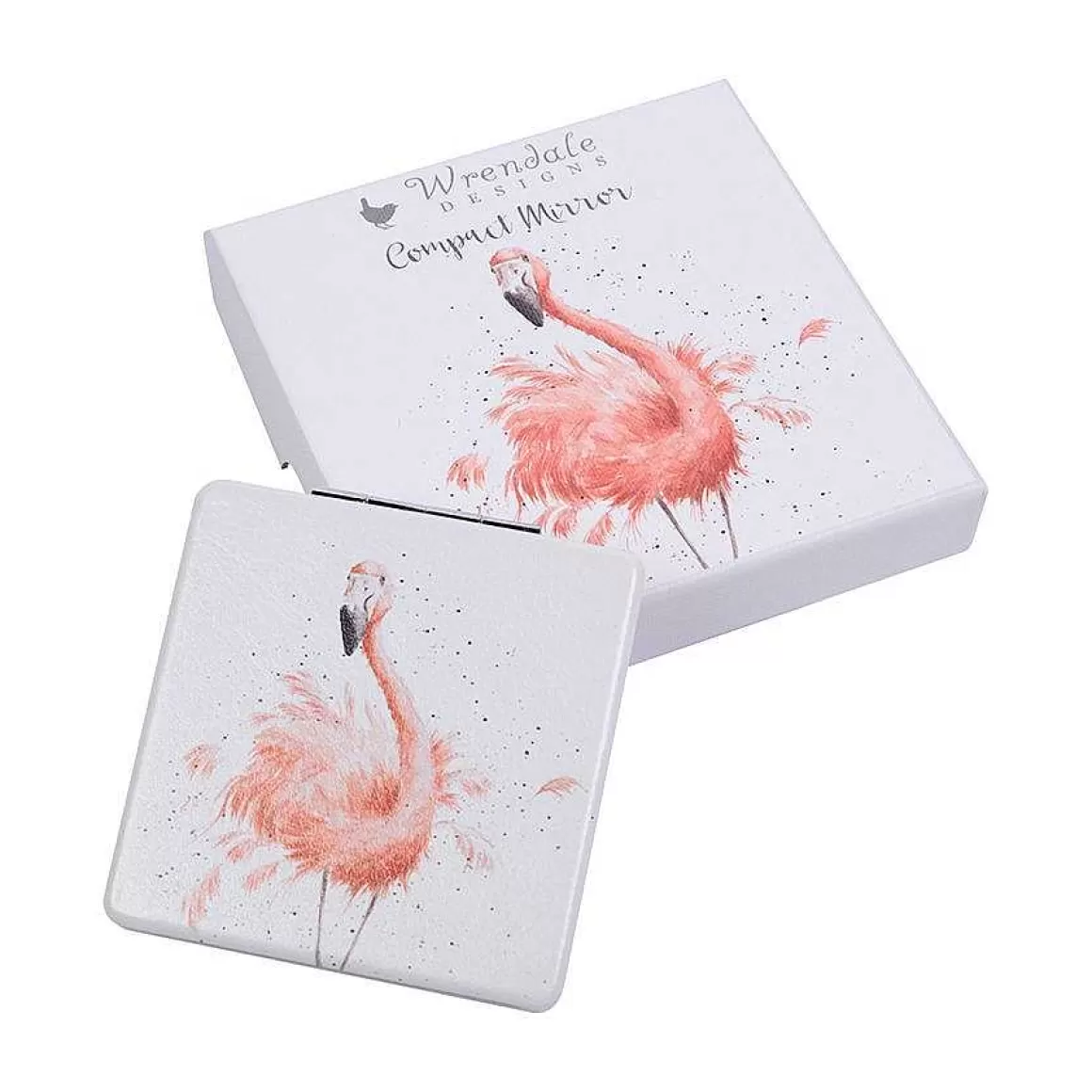 Cheap Wrendale Designs Pretty In Pink' Flamingo Compact Mirror