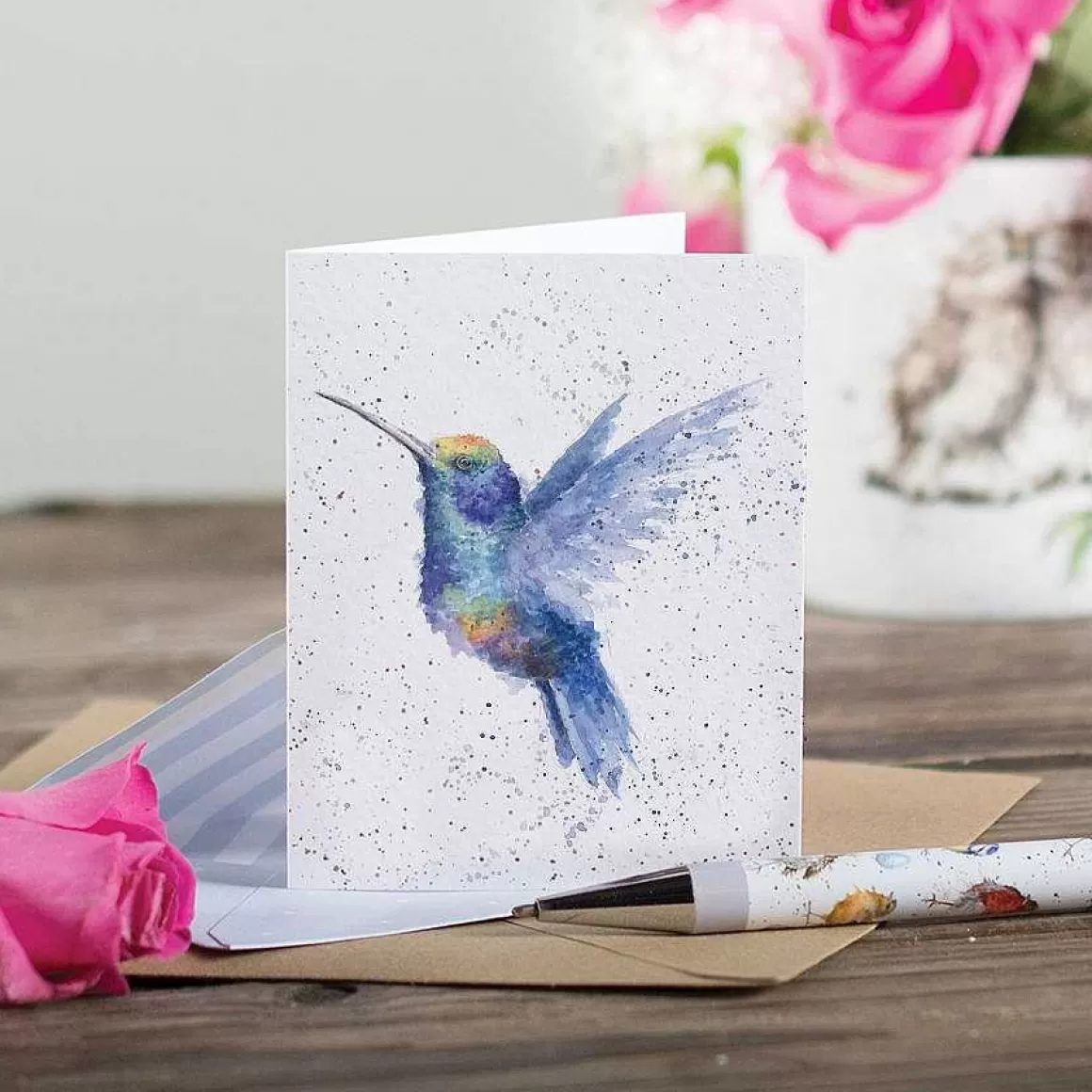 Sale Wrendale Designs Rainbow' Hummingbird Enclosure Card