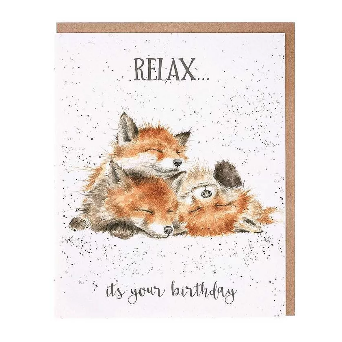 Outlet Wrendale Designs Relax' Fox Birthday Card