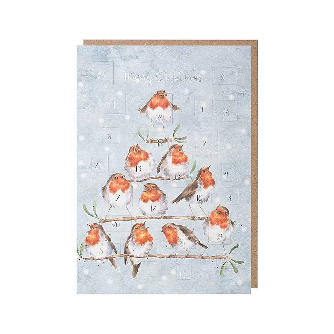 Cheap Wrendale Designs Rockin Robins' Robin Advent Calendar Card