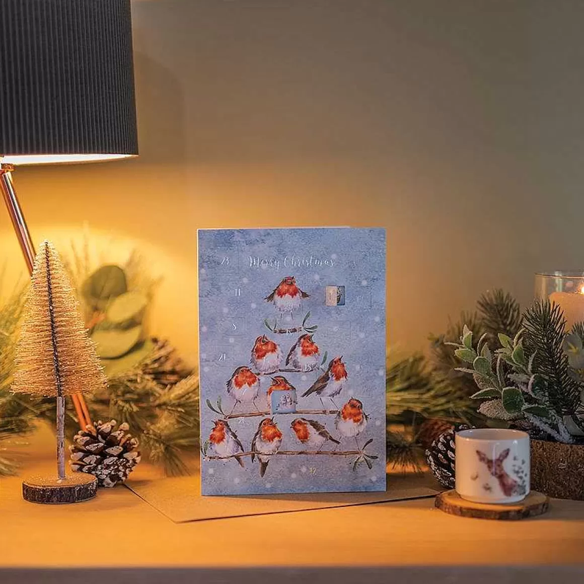 Cheap Wrendale Designs Rockin Robins' Robin Advent Calendar Card