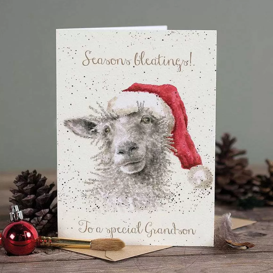 Store Wrendale Designs Seasons Bleatings' Sheep Card