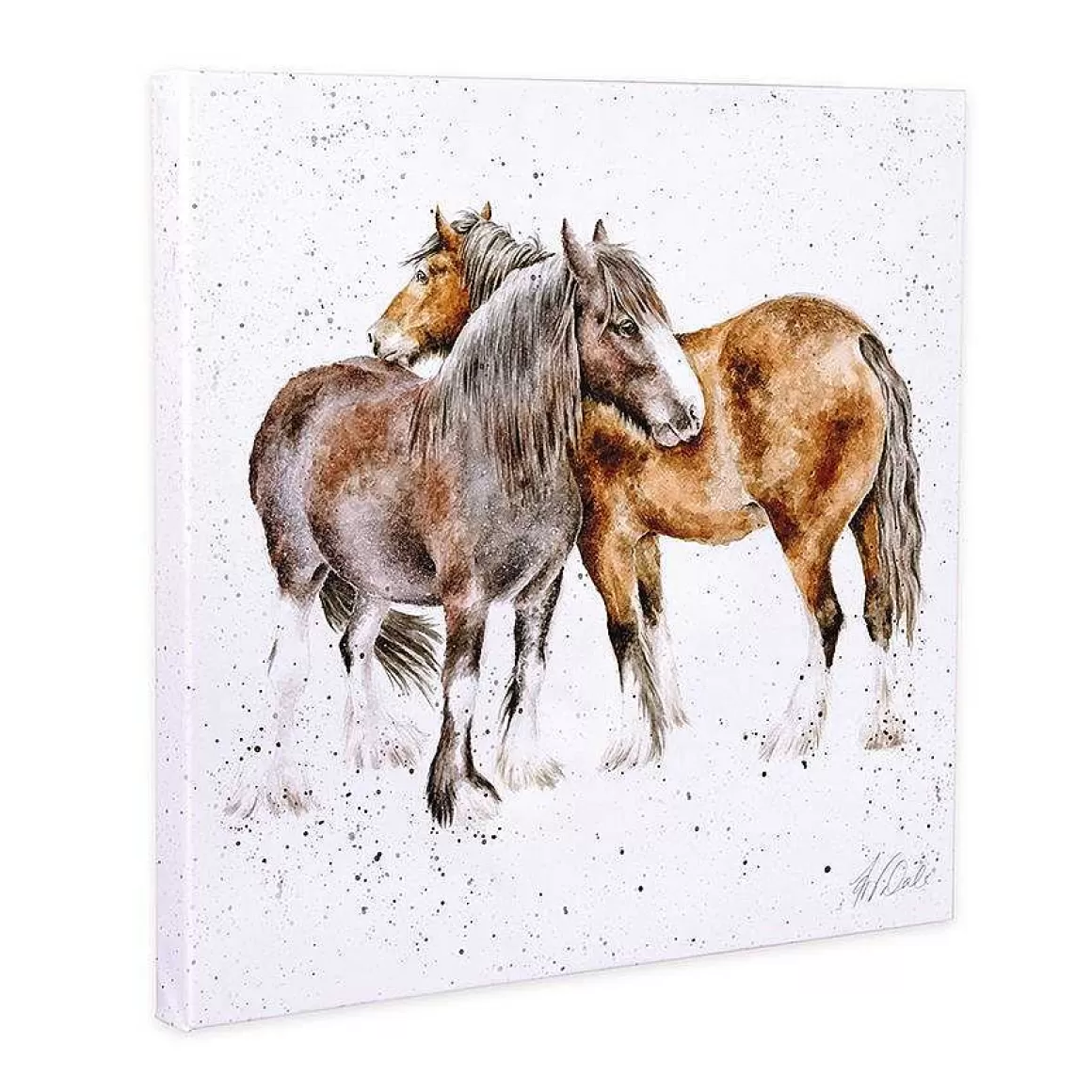 Cheap Wrendale Designs Side By Side' Horse Canvas