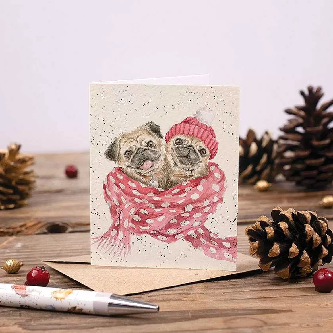 Best Sale Wrendale Designs Snug As A Pug' Pug Enclosure Card