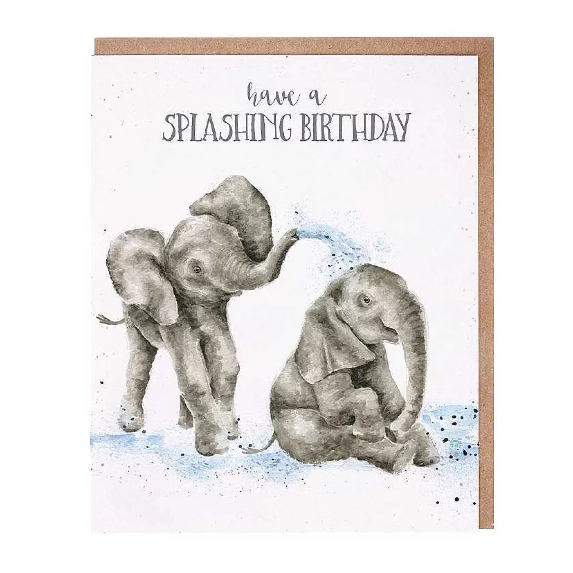 Discount Wrendale Designs Splashing Birthday' Elephant Birthday Card