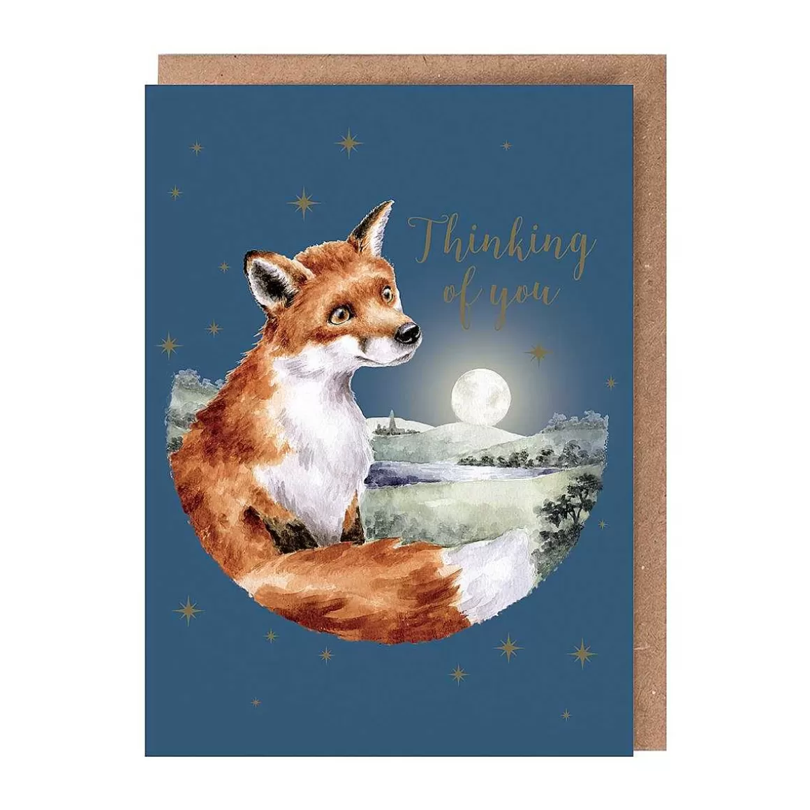 Shop Wrendale Designs Stargazing' Fox Thinking Of You Card