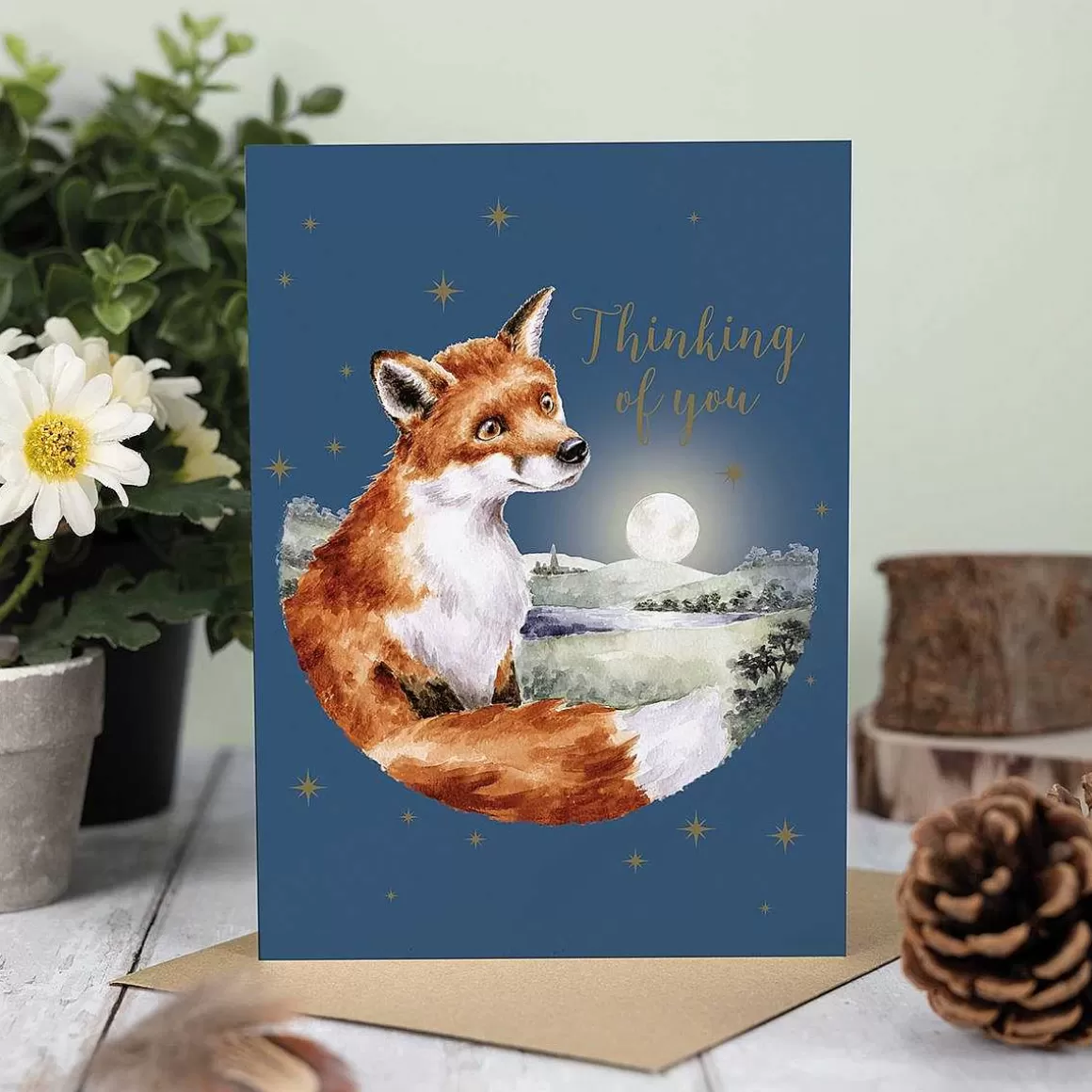 Shop Wrendale Designs Stargazing' Fox Thinking Of You Card