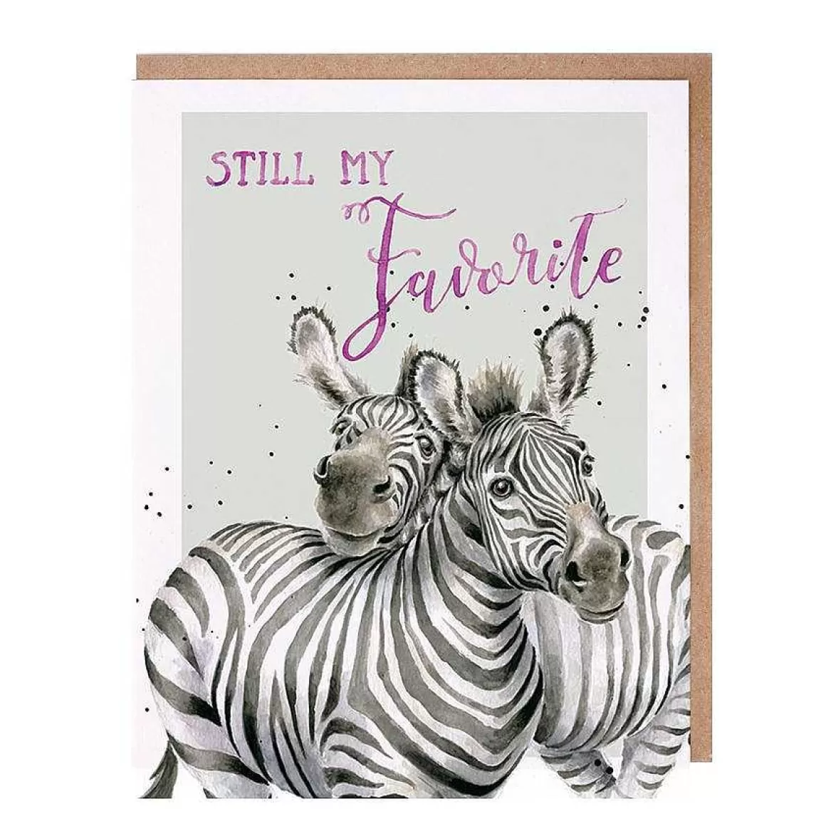 Hot Wrendale Designs Still My Favorite' Zebra Anniversary Card