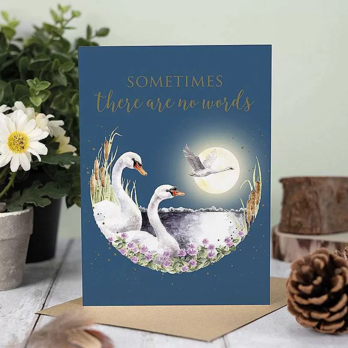 Outlet Wrendale Designs Swan Lake' Swan Sympathy Card