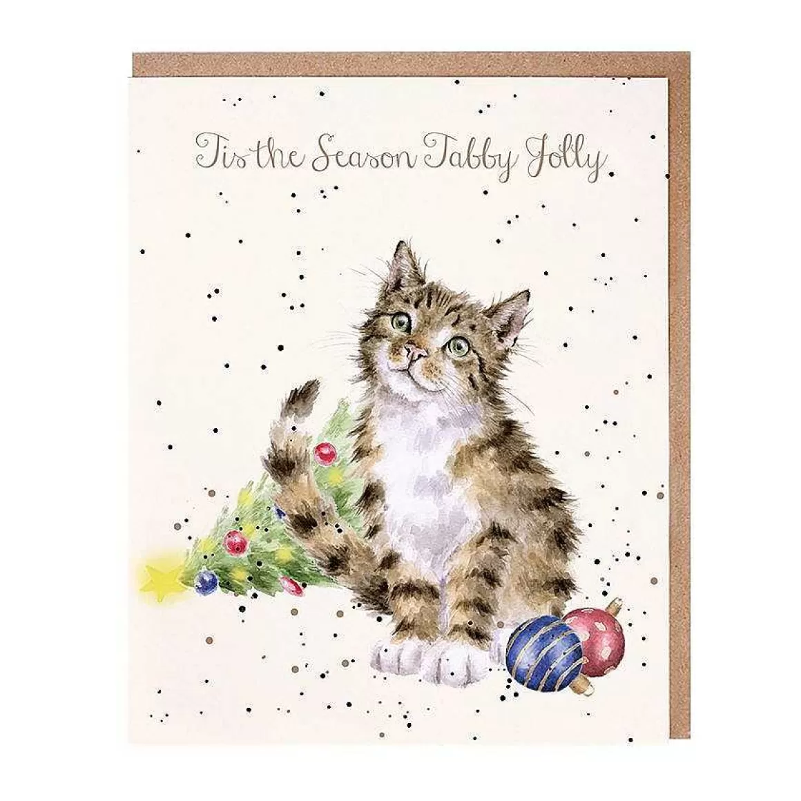 Best Sale Wrendale Designs Tabby Jolly' Cat Card