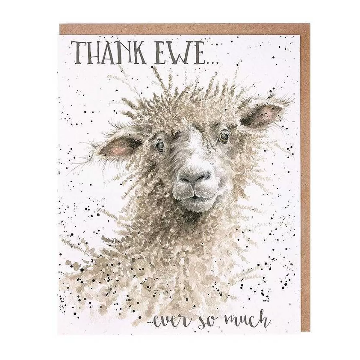 Online Wrendale Designs Thank Ewe' Sheep Thank You Card