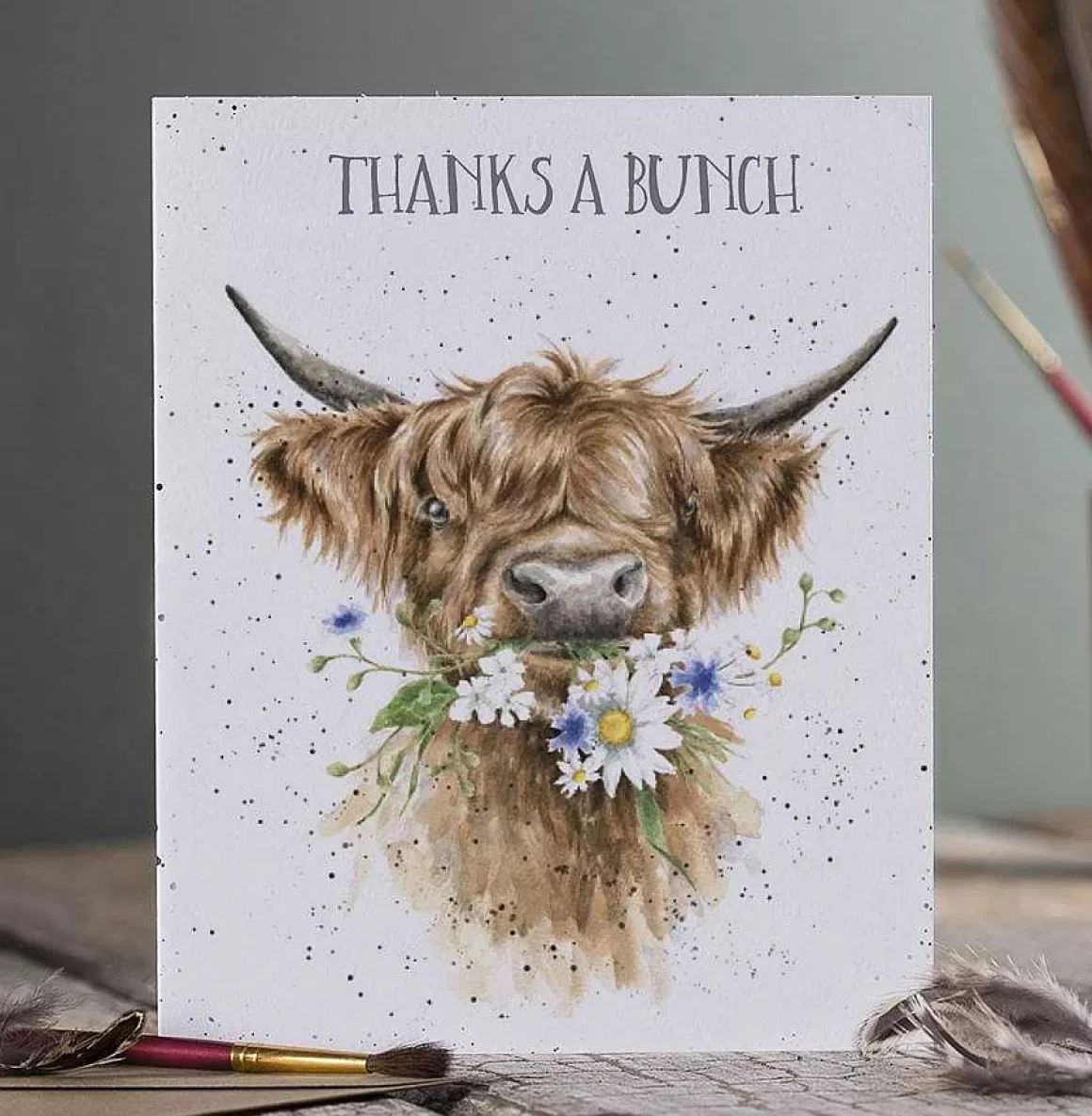 Flash Sale Wrendale Designs Thanks A Bunch' Highland Cow Thank You Card