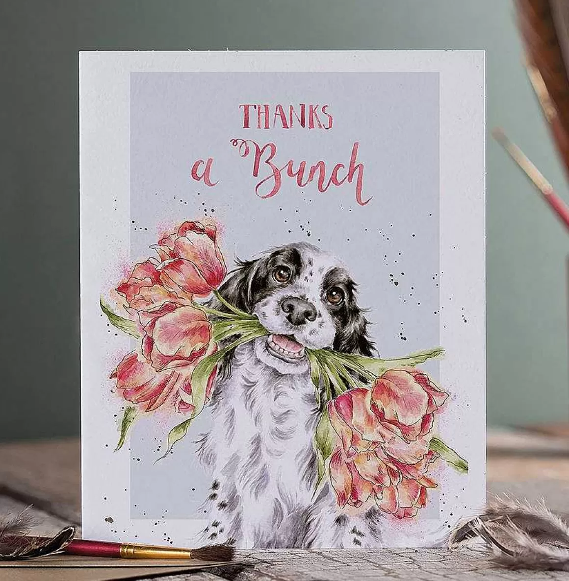 Best Sale Wrendale Designs Thanks A Bunch' Spaniel Thank You Card