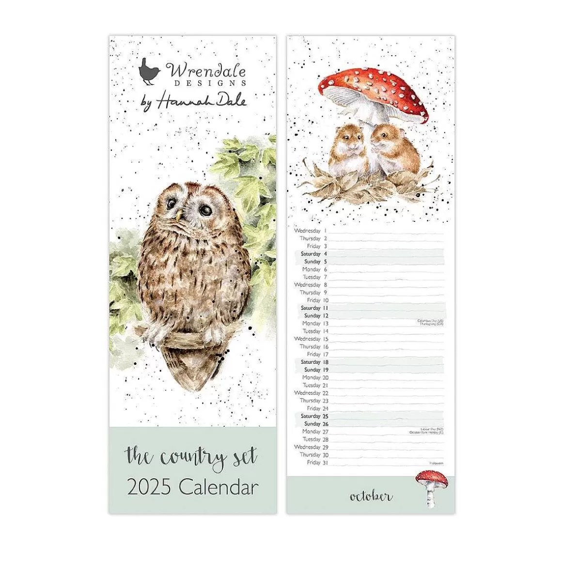 Discount Wrendale Designs The Country Set' Slim Calendar 2025