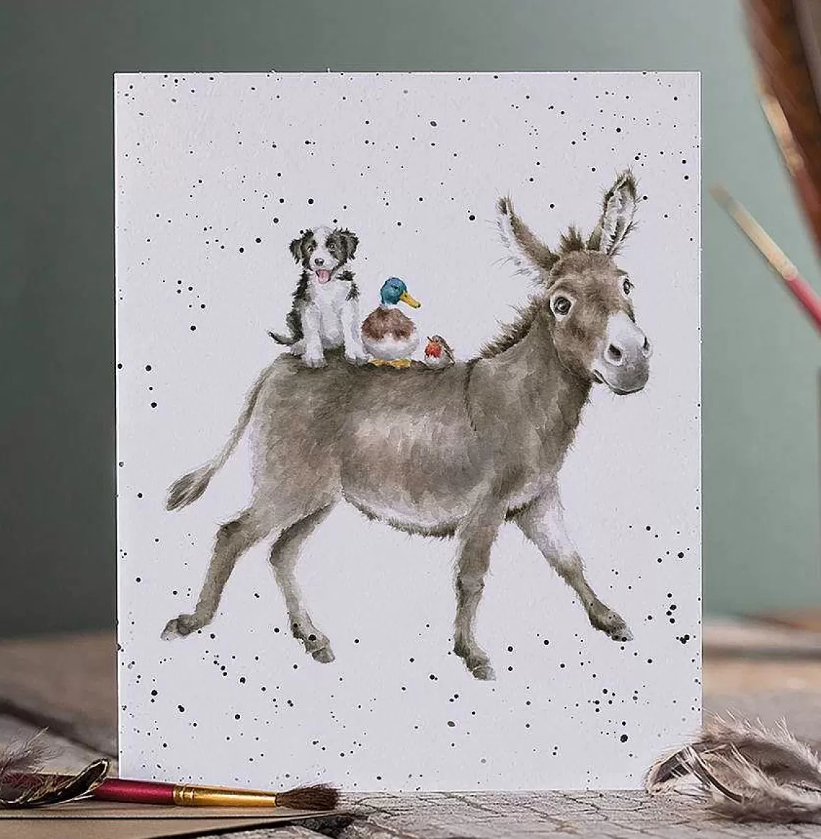 Sale Wrendale Designs The Donkey Ride' Donkey Card