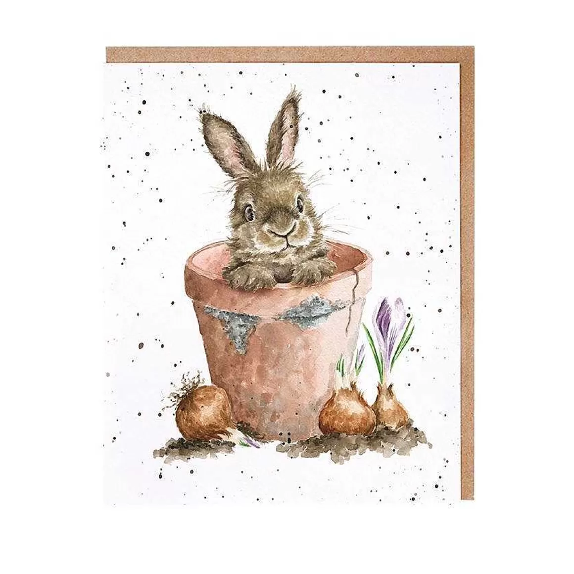 Fashion Wrendale Designs The Flower Pot' Rabbit Notecard Set