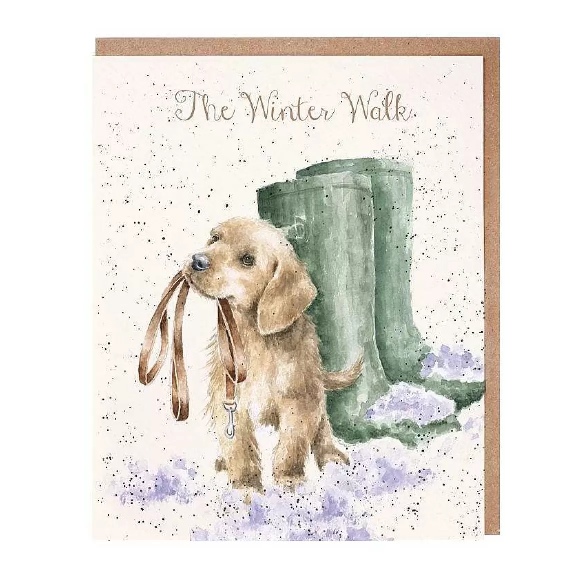 Best Sale Wrendale Designs The Winter Walk' Labrador Card