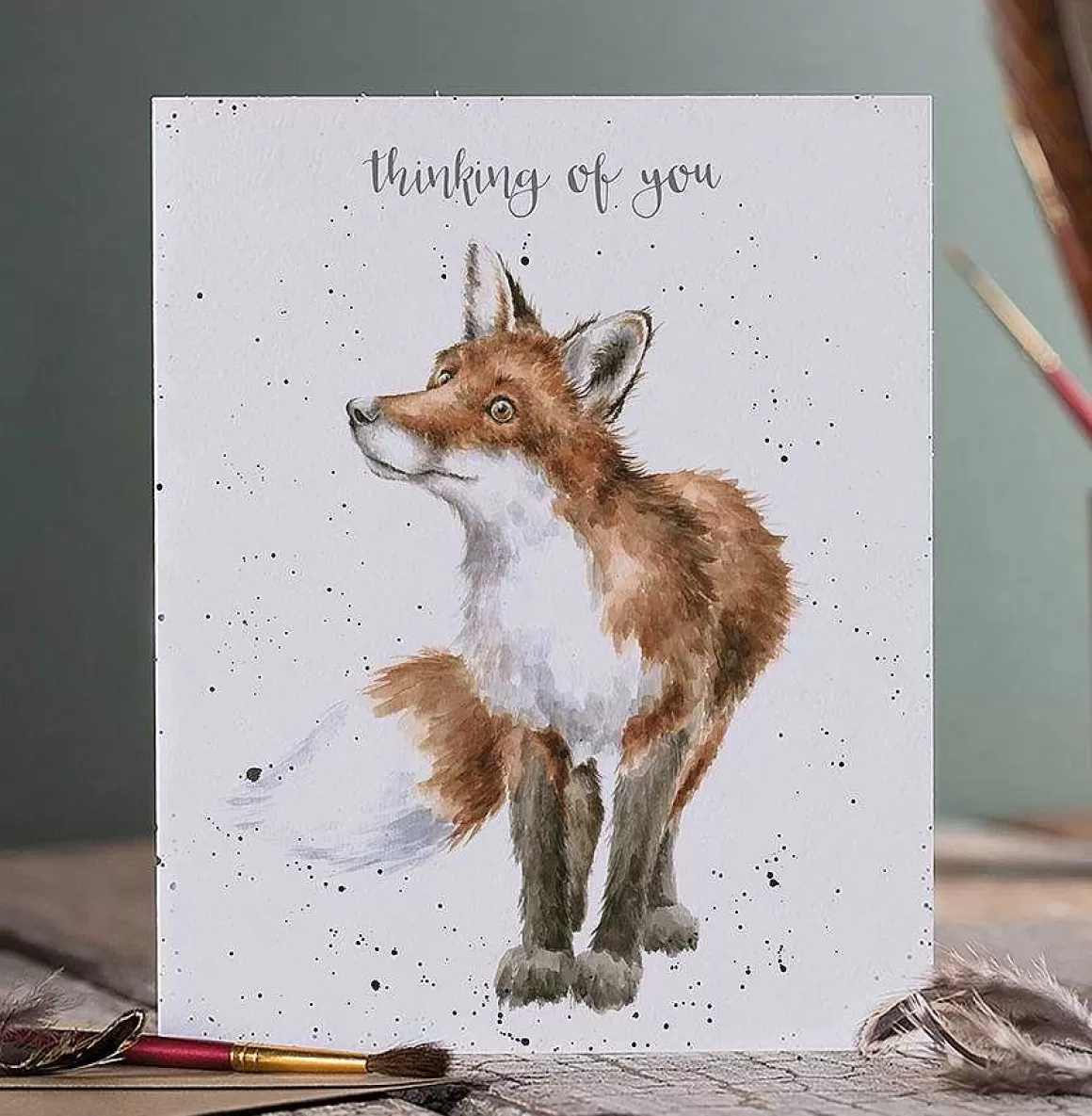 Online Wrendale Designs Thinking Of You Fox' Fox Card