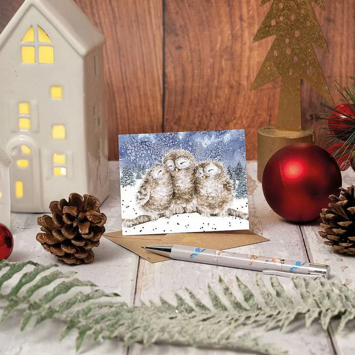 Best Wrendale Designs Three Wise Men' Owl Enclosure Card