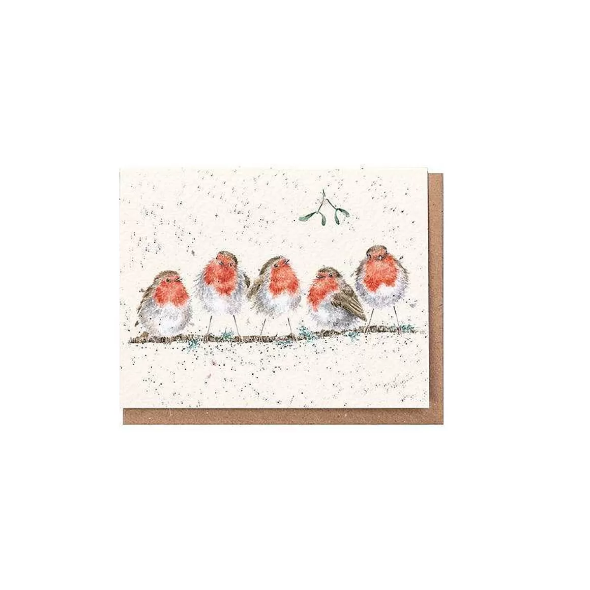 Online Wrendale Designs Tis The Season' Robin Enclosure Card