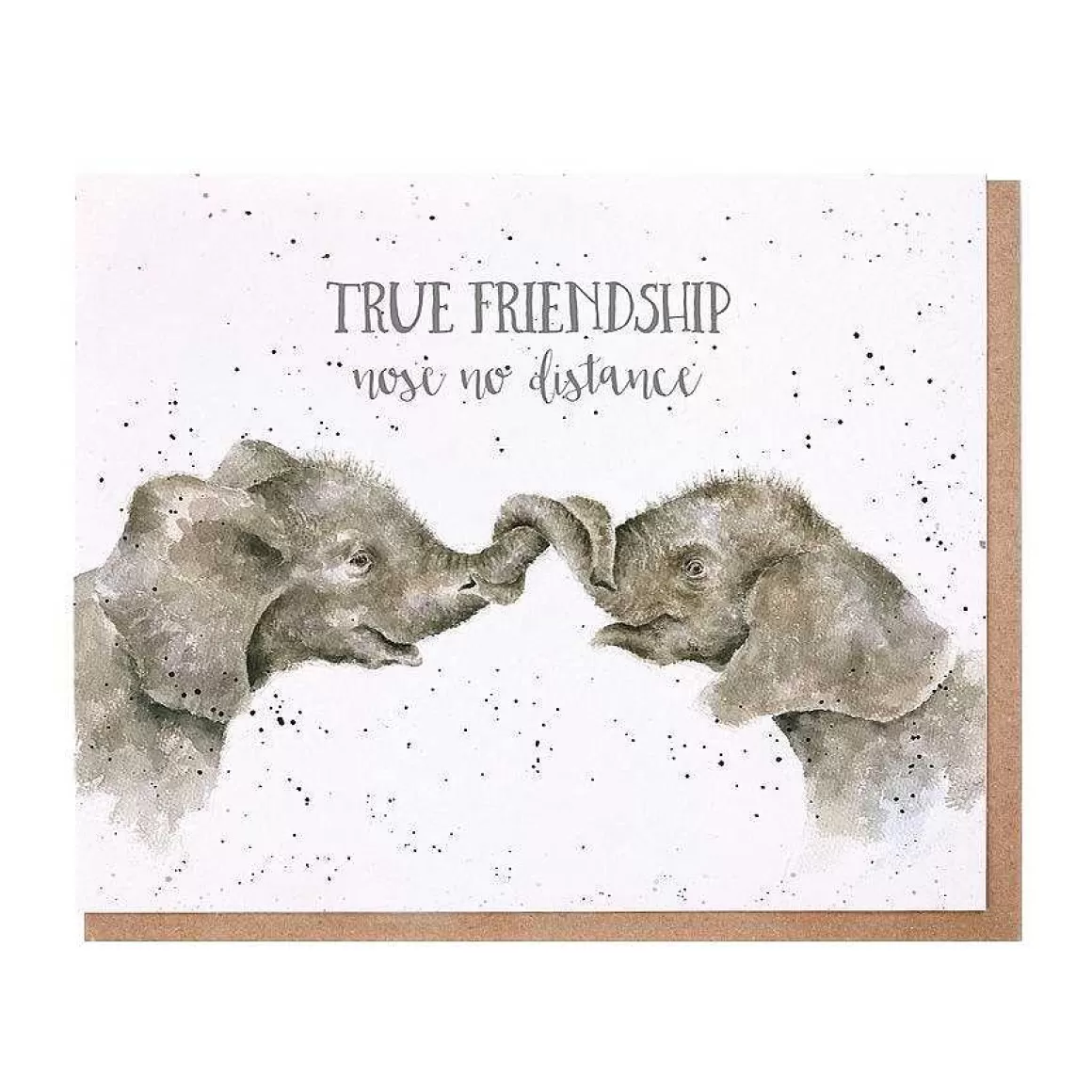 New Wrendale Designs True Friendship' Elephant Friendship Card